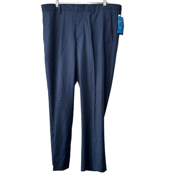 Perry Ellis Portfolio SLIM Leg Performance Stretch Easy Care Blue Slacks 36x30 - Picture 1 of 11
